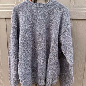 Pendleton 100% Shetland Wool Pullover Men Sweater Blue XL